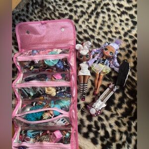 LOL Surprise Dolls with Accessories Lot with case